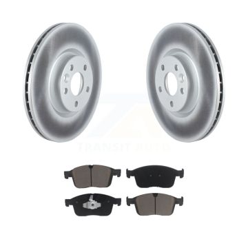 Front Coated Disc Brake Rotors And Ceramic Pads Kit For Volvo XC60 KGC-100535
