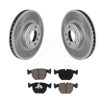Front Coated Disc Brake Rotors And Ceramic Pads Kit For BMW X5 KGC-100541