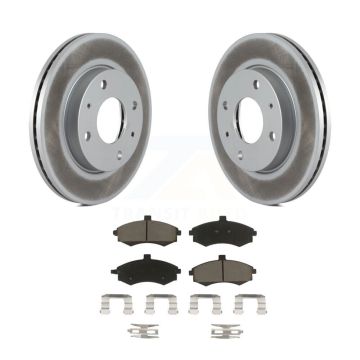 Front Coated Disc Brake Rotors And Ceramic Pads Kit For Hyundai Elantra KGC-100542