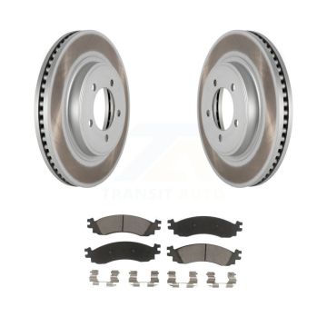 Front Coated Brake Rotor Ceramic Pad Kit For Ford Explorer Sport Trac Mercury Mountaineer KGC-100548