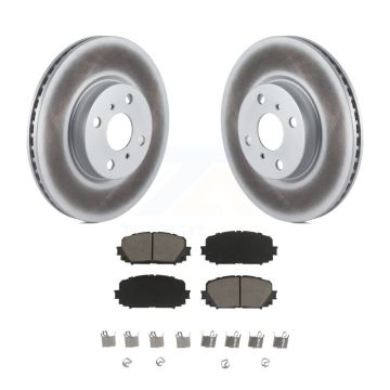 Front Coated Disc Brake Rotors And Ceramic Pads Kit For Toyota Yaris KGC-100550