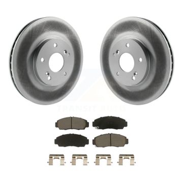 Front Coated Disc Brake Rotors And Ceramic Pads Kit For Honda Accord Acura TSX TL CL KGC-100559