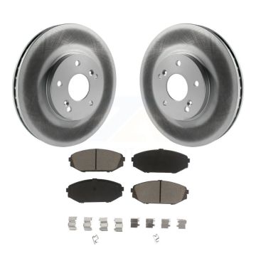 Front Coated Disc Brake Rotors And Ceramic Pads Kit For Honda Odyssey Acura MDX KGC-100561