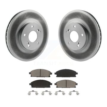 Front Coated Disc Brake Rotors And Ceramic Pads Kit For 2003-2006 Acura MDX KGC-100563