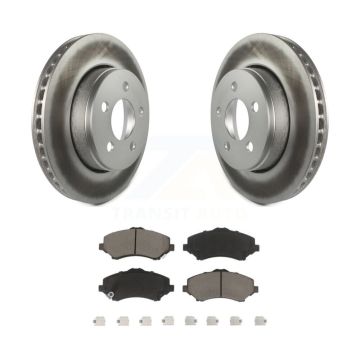 Front Coated Disc Brake Rotors And Ceramic Pads Kit For Jeep Liberty Dodge Nitro KGC-100566