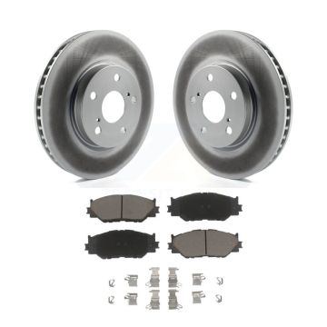 Front Coated Disc Brake Rotors And Ceramic Pads Kit For Lexus IS250 KGC-100575