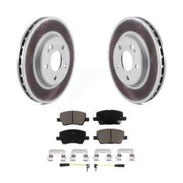 Front Coated Disc Brake Rotors And Ceramic Pads Kit For 2006-2011 Mercedes-Benz B200 KGC-100578