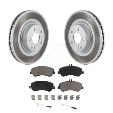 Front Coated Disc Brake Rotors And Ceramic Pads Kit For Mercedes-Benz GLK350 GLK250 KGC-100590