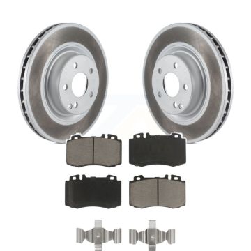 Front Coated Disc Brake Rotors And Ceramic Pads Kit For Mercedes-Benz CLS550 CLS500 E550 KGC-100591