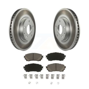 Front Coated Disc Brake Rotors And Ceramic Pads Kit For Mazda 6 KGC-100596