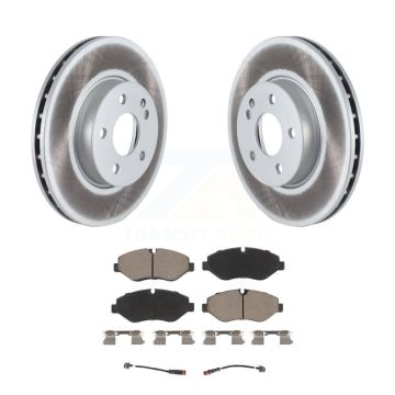 Front Coated Disc Brake Rotors And Ceramic Pads Kit For 2016-2020 Mercedes-Benz Metris KGC-100597