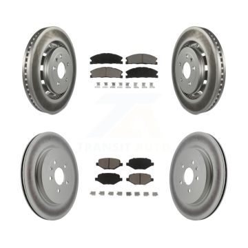 Front Rear Coat Brake Rotors Ceramic Pad Kit For Ford Explorer Police Interceptor Utility KGC-100694