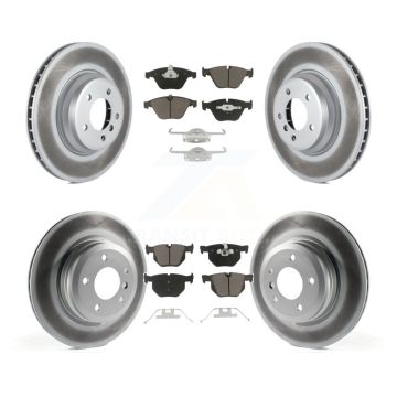 Front Rear Coat Disc Brake Rotors Ceramic Pad Kit For BMW 335i xDrive X1 335xi 335is 335d KGC-100707