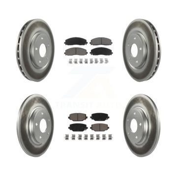 Front Rear Coat Brake Rotor Ceramic Pad Kit For Dodge Grand Caravan Journey Chrysler Town KGC-100711