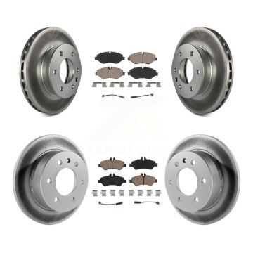 Front Rear Coated Disc Brake Rotors Ceramic Pad Kit For Sprinter 2500 Mercedes-Benz Dodge KGC-100759