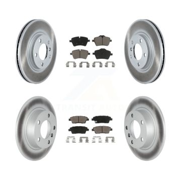 Front Rear Coated Disc Brake Rotor And Ceramic Pad Kit For Mini Cooper Countryman Paceman KGC-100766