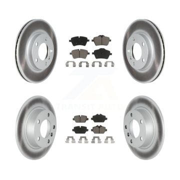 Front Rear Coated Disc Brake Rotor And Ceramic Pad Kit For Mini Cooper Countryman Paceman KGC-100767