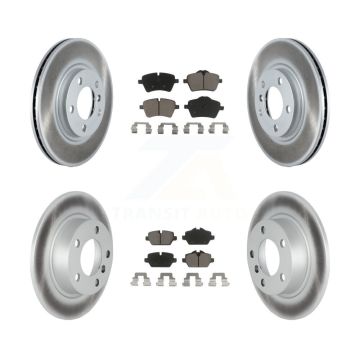 Front Rear Coated Disc Brake Rotor And Ceramic Pad Kit For Mini Cooper Countryman Paceman KGC-100768