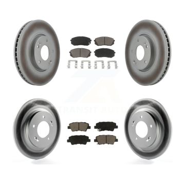 Front Rear Coat Brake Rotor Ceramic Pad Kit For 2016 Kia Soul EV From Chassis VIN #160921 KGC-100792