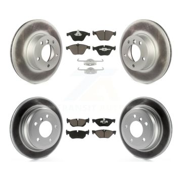 Front Rear Coated Disc Brake Rotors And Ceramic Pads Kit For BMW 328i xDrive X1 328xi KGC-100802