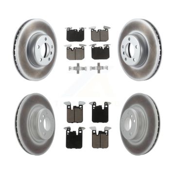 Front Rear Coated Disc Brake Rotors And Ceramic Pads Kit For 2018-2020 BMW M240i xDrive KGC-100805