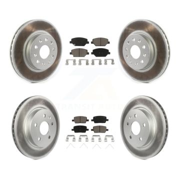 Front Rear Coat Brake Rotors Ceramic Pad Kit For Chevrolet Camaro Without Brembo Calipers KGC-100883