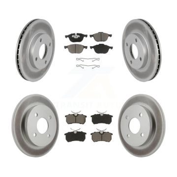 Front Rear Coat Brake Rotor Ceramic Pad Kit For Ford Focus LX/Mid/High/SE/ZTS/ZTW/ZX3/ZX5 KGC-100891