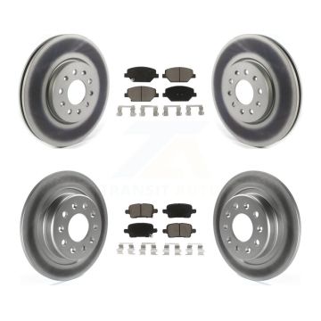 Front Rear Coat Brake Rotor Ceramic Pad Kit For Chevrolet Equinox GMC Terrain Buick Regal KGC-100902