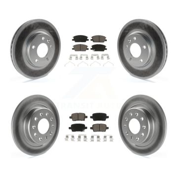 Front Rear Coat Disc Brake Rotor Ceramic Pad Kit For Chevrolet Equinox GMC Terrain Malibu KGC-100903