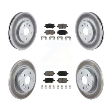 Front Rear Coated Disc Brake Rotors And Ceramic Pads Kit For Chevrolet Cruze KGC-100904