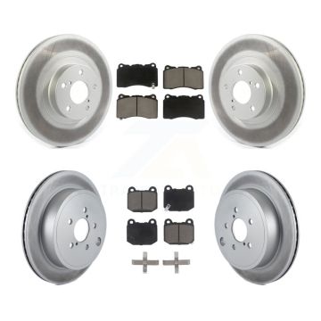 Front Rear Coat Disc Brake Rotor Ceramic Pad Kit For 2019 Toyota 86 Without Brembo Brakes KGC-100950