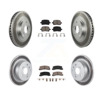 Front Rear Coated Disc Brake Rotors And Ceramic Pads Kit For 1999-2001 Lexus RX300 AWD KGC-100972