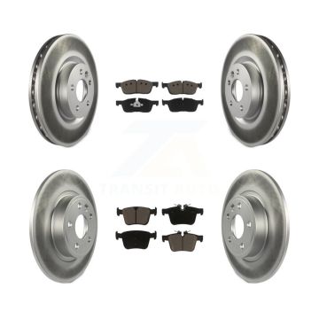 Front Rear Coat Brake Rotors Ceramic Pad Kit For Land Rover Discovery Sport Jaguar E-Pace KGC-100976