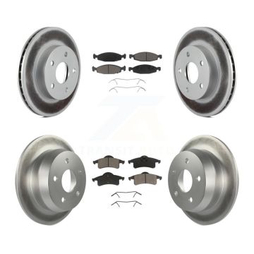 Front Rear Coated Disc Brake Rotors And Ceramic Pads Kit For Jeep Grand Cherokee KGC-100984