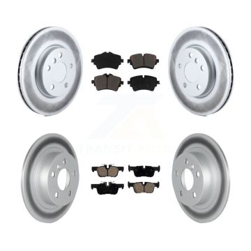 Front Rear Coated Disc Brake Rotors And Ceramic Pads Kit For Mini Cooper Clubman KGC-100991
