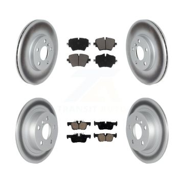 Front Rear Coated Disc Brake Rotor And Ceramic Pad Kit For Mini Cooper Countryman Clubman KGC-100992