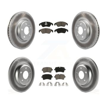 Front Rear Coated Brake Rotor Ceramic Pad Kit For Audi A6 With 320mm Diameter KGC-101051