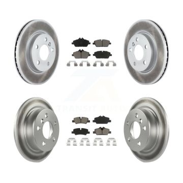 Front Rear Coated Disc Brake Rotors And Ceramic Pads Kit For Mini Cooper KGC-101062