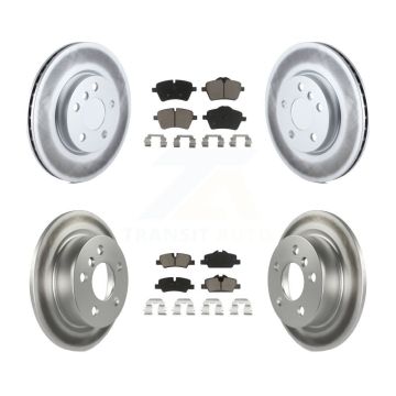 Front Rear Coated Disc Brake Rotors And Ceramic Pads Kit For Mini Cooper KGC-101063