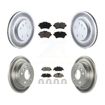 Front Rear Coated Disc Brake Rotors And Ceramic Pads Kit For Mini Cooper KGC-101064