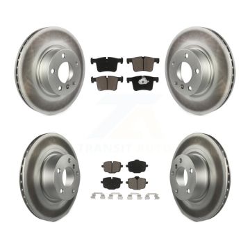Front Rear Coated Disc Brake Rotors And Ceramic Pads Kit For 2012 BMW X3 From 10 11 KGC-101097
