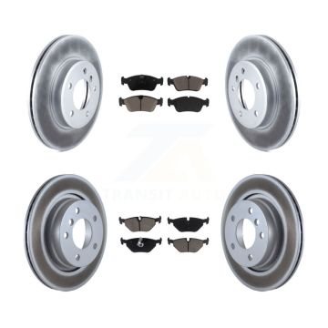 Front Rear Coat Disc Brake Rotor Ceramic Pad Kit For BMW 325i 325Ci 328i 323Ci 323i 328Ci KGC-101105