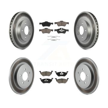 Front Rear Coat Brake Rotor Ceramic Pad Kit For Ford Escape Mazda Tribute Mercury Mariner KGC-101125
