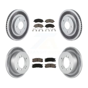 Front Rear Coat Brake Rotor Ceramic Pad Kit For Chrysler Sebring Mitsubishi Eclipse Dodge KGC-101209