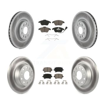 Front Rear Coat Brake Rotors Ceramic Pad Kit For Volkswagen CC GTI Passat Audi A3 Quattro KGC-101226