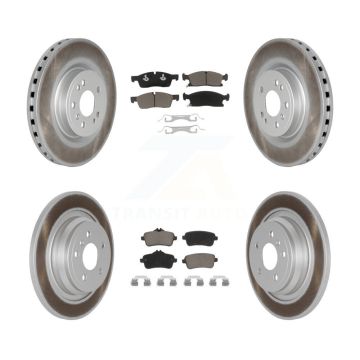 Front Rear Coat Brake Rotors Ceramic Pad Kit For Mercedes-Benz ML350 GLE350 ML250 GLE300d KGC-101277