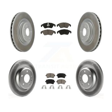 Front Rear Coated Brake Rotor Ceramic Pad Kit For Audi Q5 With 345mm Diameter KGC-101339