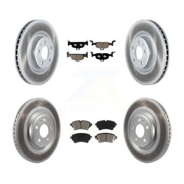 Front Rear Coated Brake Rotor Ceramic Pad Kit For Audi Q5 A5 Sportback A4 allroad Quattro KGC-101342