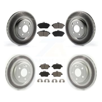 Front Rear Coat Brake Rotor Ceramic Pad Kit For Mercedes-Benz GLA250 CLA250 INFINITI QX30 KGC-101356