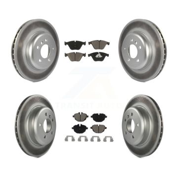 Front Rear Coat Disc Brake Rotors Ceramic Pad Kit For BMW 535i xDrive 535d ActiveHybrid 5 KGC-101369